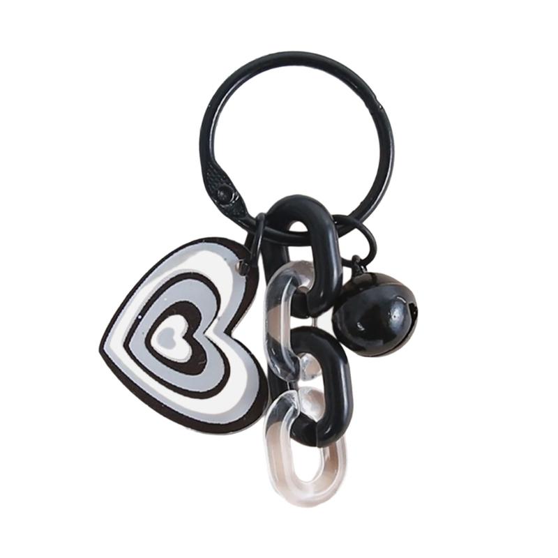 Creative DIY Heart Shaped Keychain With Glitter and Sturdy Acrylic Materials for Personalize Accessories