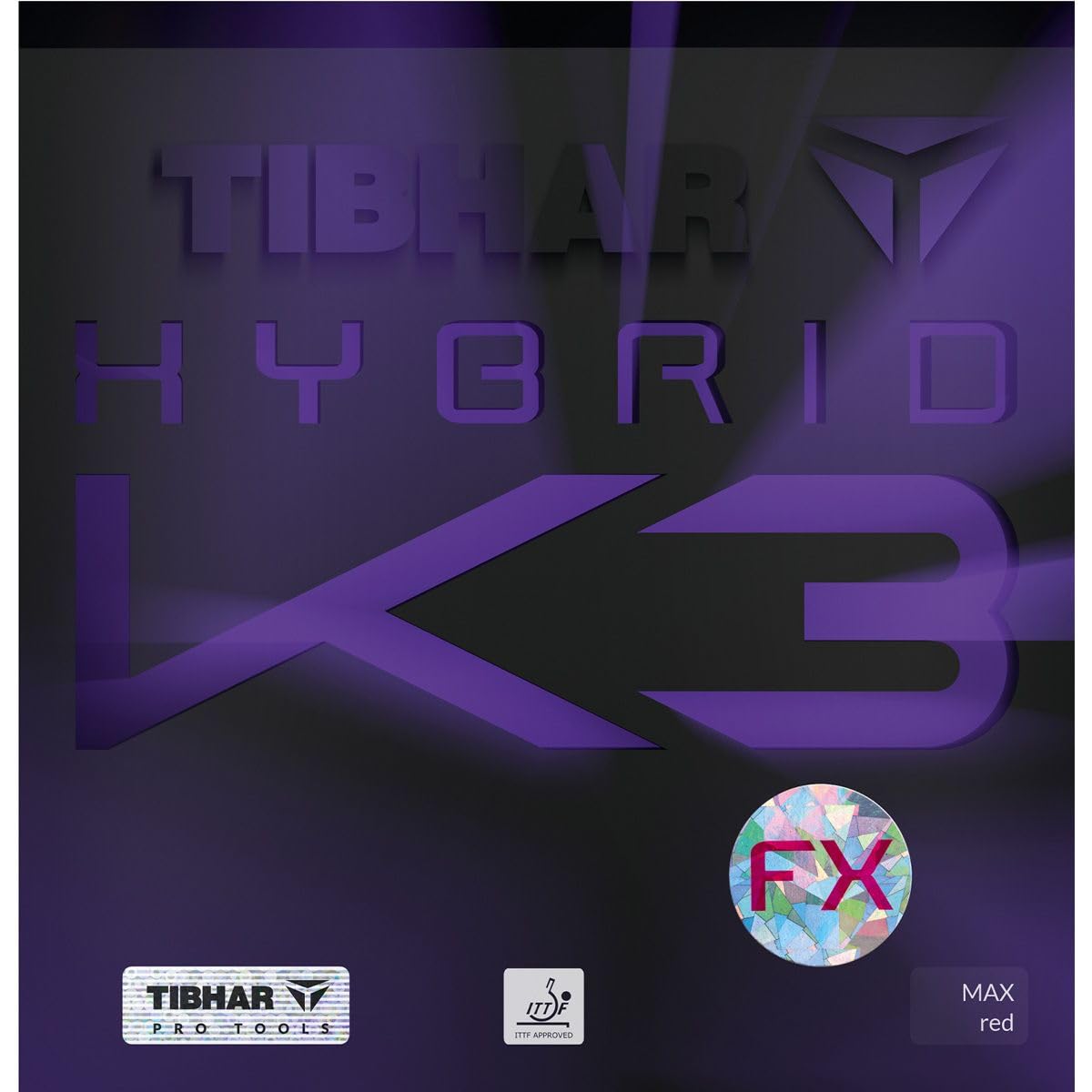 Накладка для настольного тенниса Гибрид K3 FX Красная TIBHAR 2.0