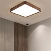 Nordic Style Walnut LED Ceiling Lamp