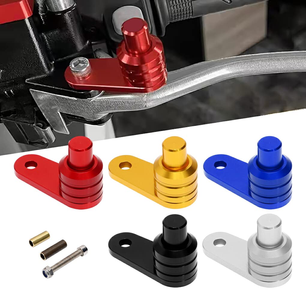 Generic Motorcycle Brake Lock Switch Parking Button Lever Repair Upgrade Red, Blue