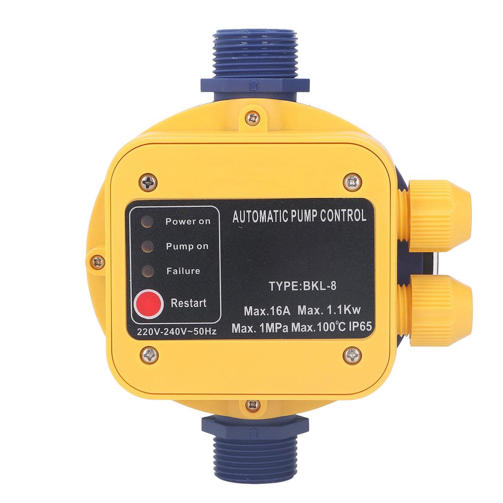 Automatic Water Pump Controller Electronic Pressure Switch 145PSI Adjustable Shortage Protection 1.5bar‑3.0bar 220V‑240V