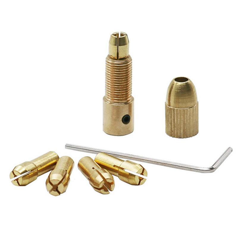 7Pcs 2.35/3.17Mm Brass Collet Mini Drill Chucks For Electric Motor Shaft Drill