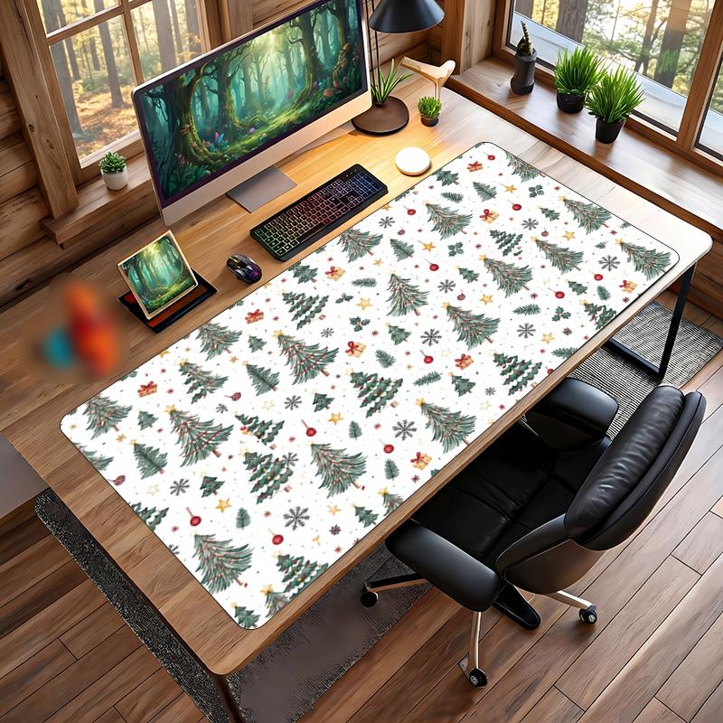 Christmas Printed Mouse Pad Non Slip Desk Mat For Office Gaming Home Use Holiday Gift