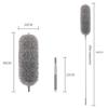 Telescopic Cleaning Duster Brush Extended Long Crevice Spider Web Microfiber Brushes Bendable Household Dust Clean Remover