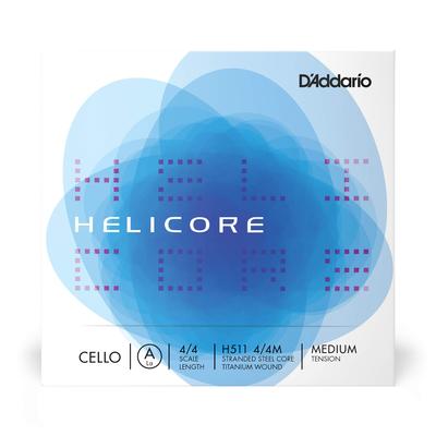 Cello Strings H511 Helicore Cello D'Addario 4/4M Strings/A-titanium []