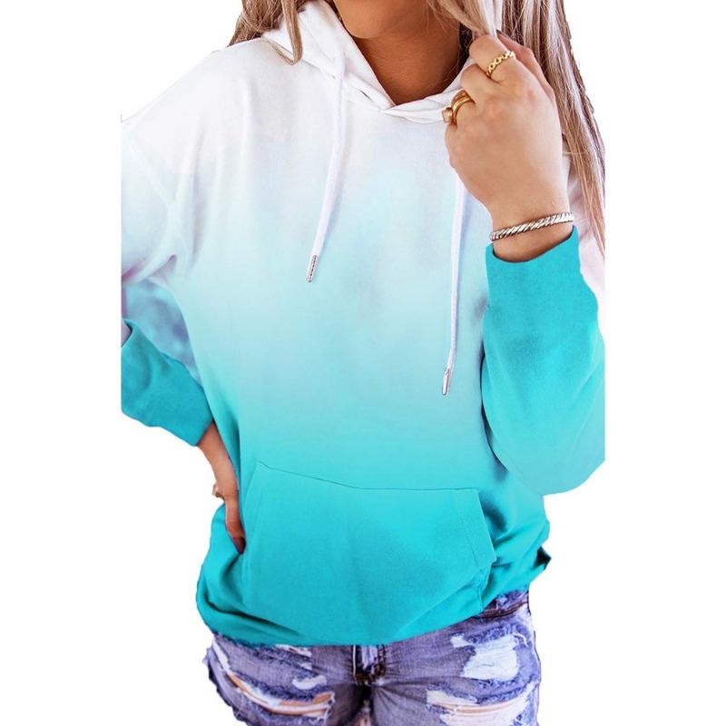 Градиентная смешивание 3D цифровая печать толстовка женская с капюшоном на Хэллоуин — фото 7