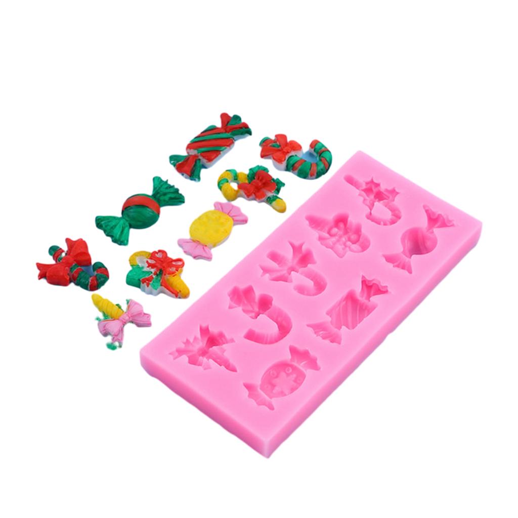 Candy Tree Hat Socks Fondant Chocolate Mould Cake Toppers Baking Tool Christmas Ornament Silicone Mold Easy To Clean