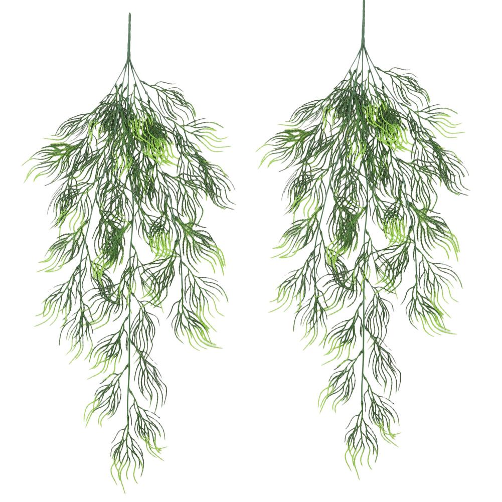 80cmPersian Fern Leaves Vines Home Room Decor Hanging Artificial Plant Plastic Leaf Grass Wedding Party Wall Balcony Decoration