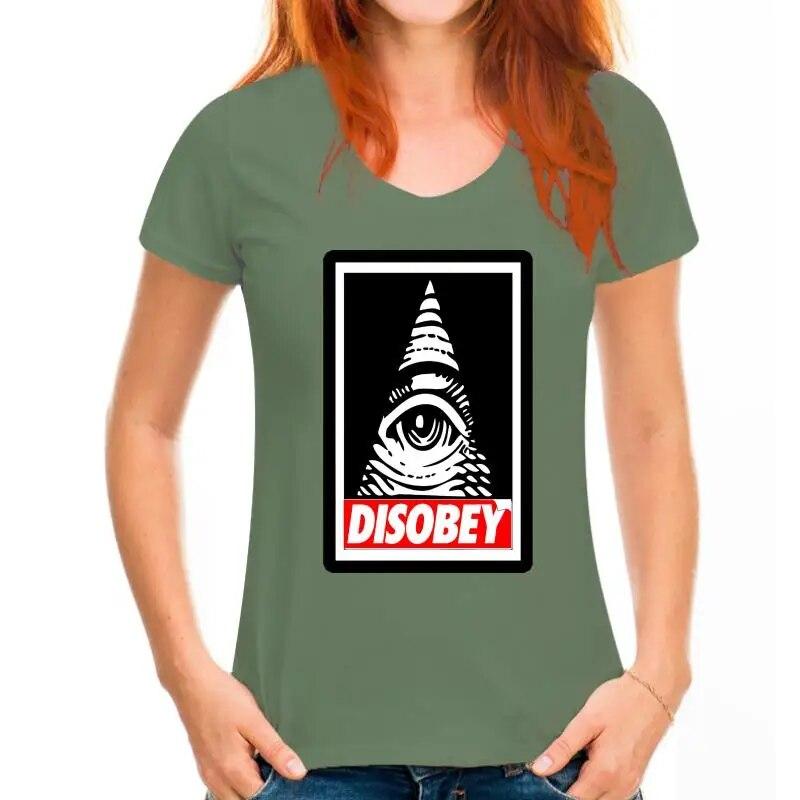 

Disobey Anonymous Illuminati Eye Swag Hipster Vendetta Conspiracy Urban футболка унисекс модная футболка 3XL