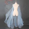 Organza Ancient-style Cloak with Shoulder Strap Dance Costume Party Long Shawl Fairy Dance Wear Chinese Style Flowy Cape