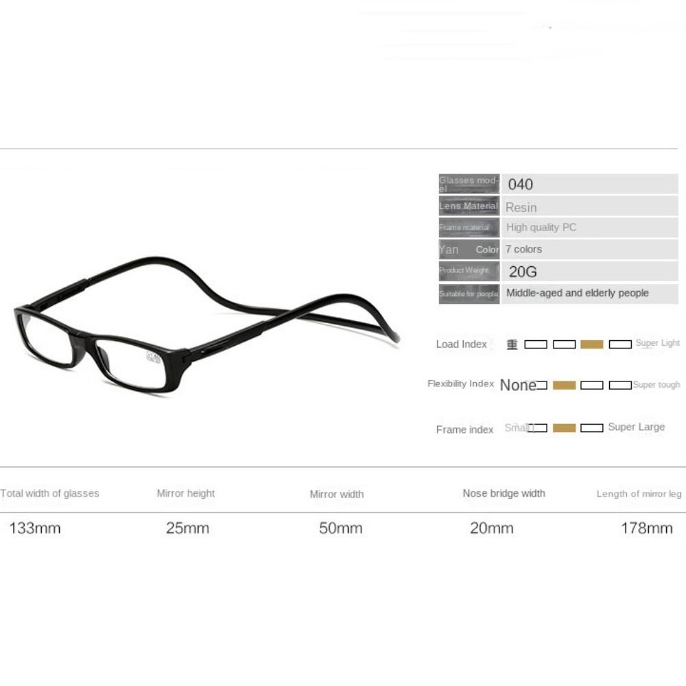 Magnetic Ultra Light Frame Eye Protection Hyperopia Glasses Elegant Reading Glasses  Men Women