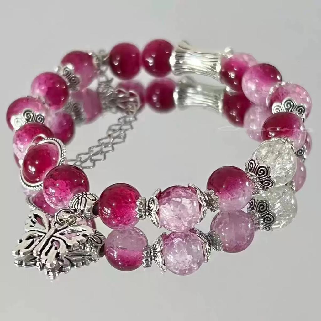 Pulseira de barraca estilo celebridade da internet pulseira não repetitiva super fada estilo chinês modelo esmaltado DIY