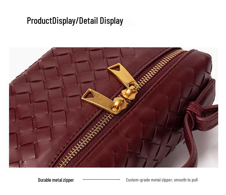 Handmade Woven Crossbody Tote - Stylish Single Shoulder Bag with Niche Design, Perfect for Practical Use.