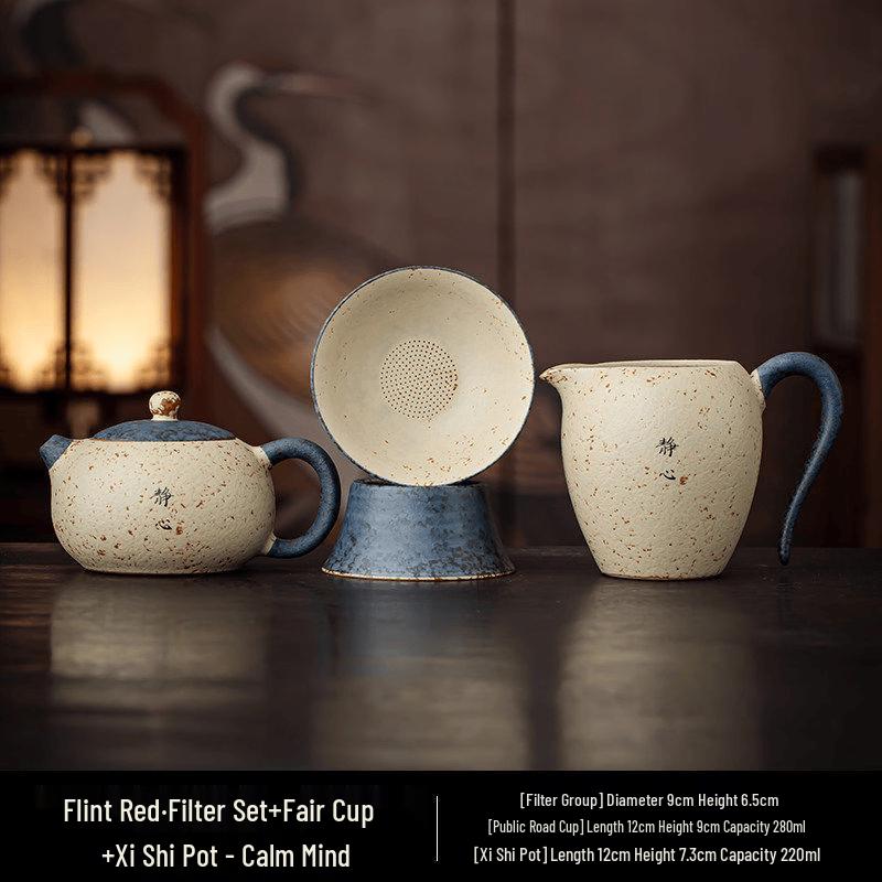 Chaxun Flint Red Tea Set Accessories