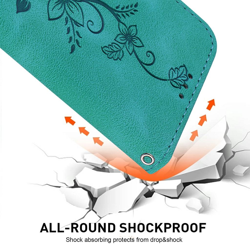 For Motorola Edge 60 5G/60 Fusion 5G Case Lily Flower Imprint Leather Phone Cover with Stand