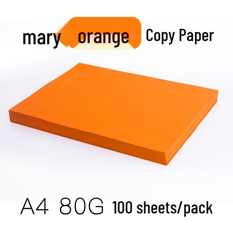 Color Copy Paper A4 80g 100 Sheets - Pink & Yellow for Crafting & Origami