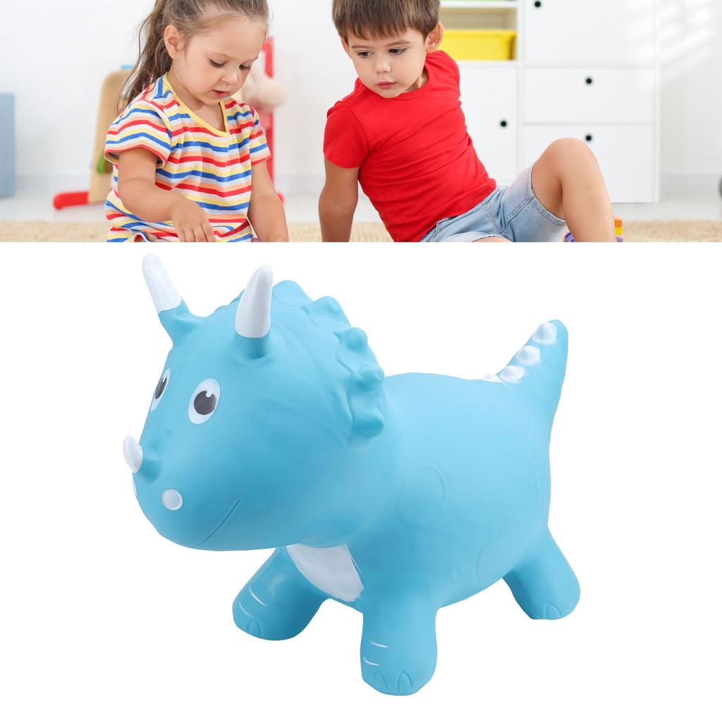 Inflatable Ride On Bouncy Animal Toy PVC Soft Thicken Play Equipment Jumping Dinosaur Horse for Baby