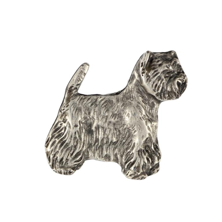 West Highland White Terrier, Westie, Westy - Broche de cachorro banhado a prata, broche elegante, decoração de lapela de jaqueta da marca Art-Dog