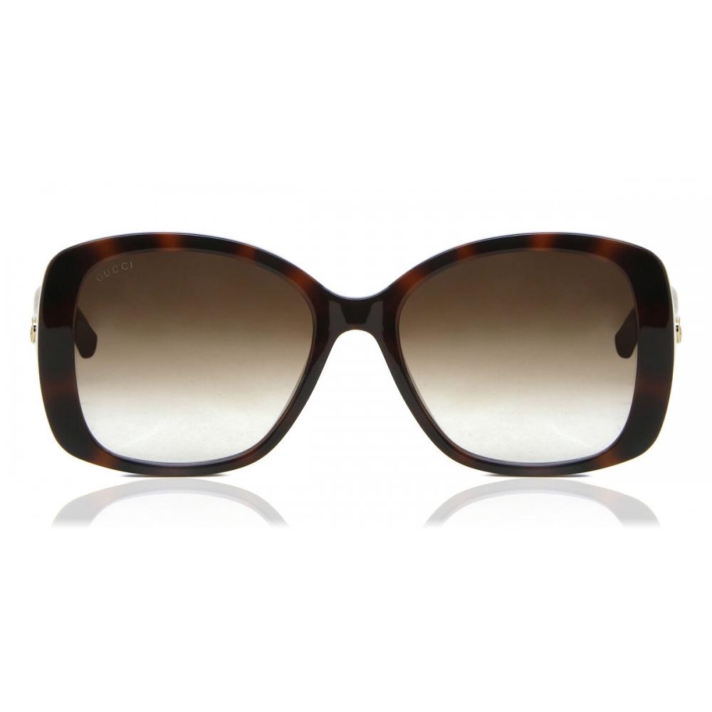 

Gucci Gg0762s 002 Women Sunglasses Havana/56