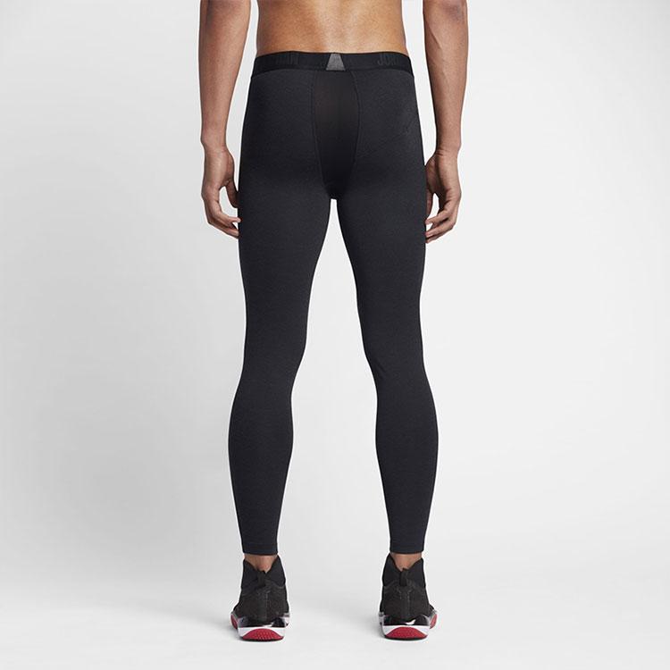 Jordan Solid Color High Elasticity Compression Fitness Pants Men Bottoms Black 833782-010