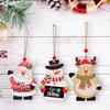 Trees Christmas Decoration Printed Wooden Shopping Mall Atmosphere Dress Up