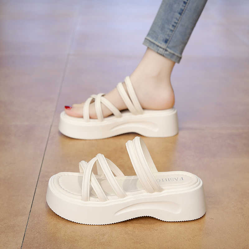 Fashion Round Foot Super Lightweight Sandals On The Post Sneakers Slippers Shoes Women's Sabdalia Sports Cheaper Stylish Lux