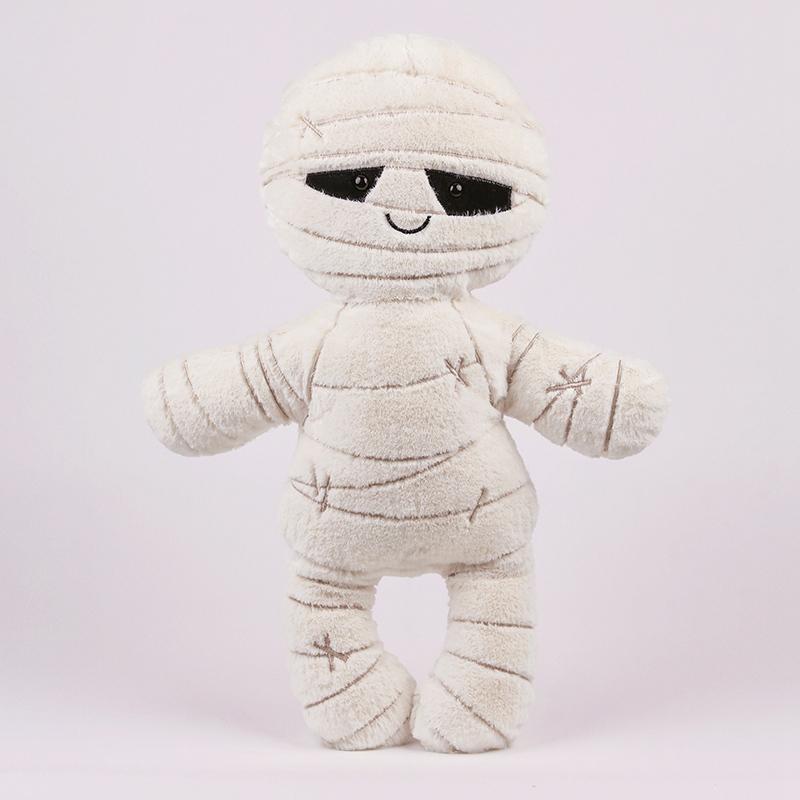 20-45Cm Cute Cartoon Halloween Plush Toys Skeleton Mummy Dolls Soft Stuffed Animals For Kids Halloween Decor Party Creative Gift