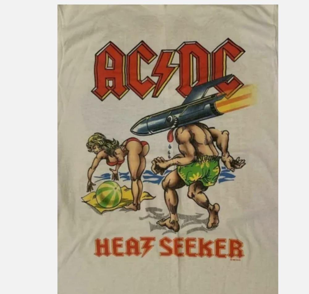 

Music Band ACDC Heatseeker Cotton White All Size T-Shirt Unisex T-Shirt XXXXL