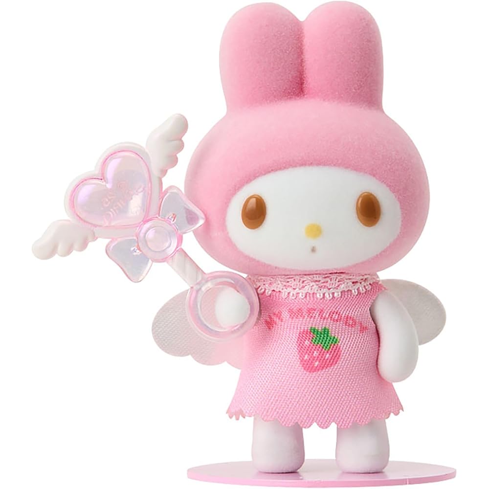 Sanrio My Melody Mini Fluffy Doll Angel Soft Toy 396648