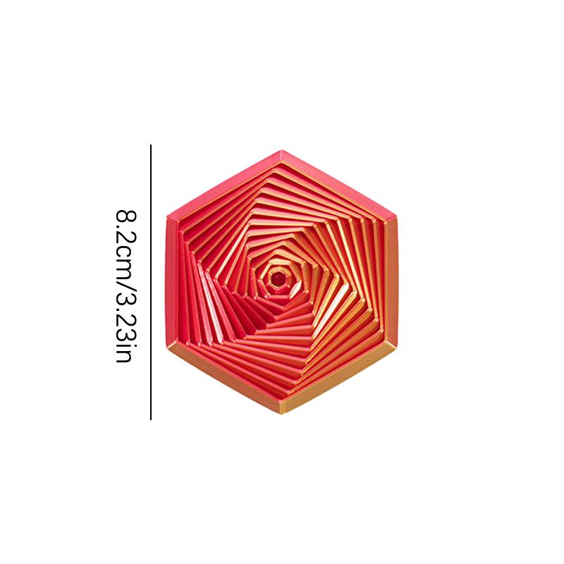 Fractal Fidget Šestiúhelník Dekompresní Hračky 3D Tisk Stolní Hračka pro Uvolnění Stresu Dětský Narozeninový Dárek Geometrická Fidget Hračka