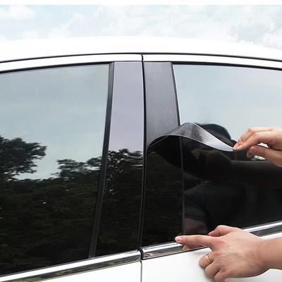 Car Door Window Trim Cover for Honda Stream RN6 RN7 RN8 RN9 2007~2014 Carbon Fiber Chrome Sticker Pillar Posts Decal Accessories