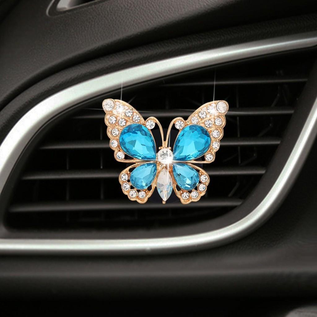 Stylish Perfume Car Clip Set For Aromatherapy And Decoration Pink White Blue