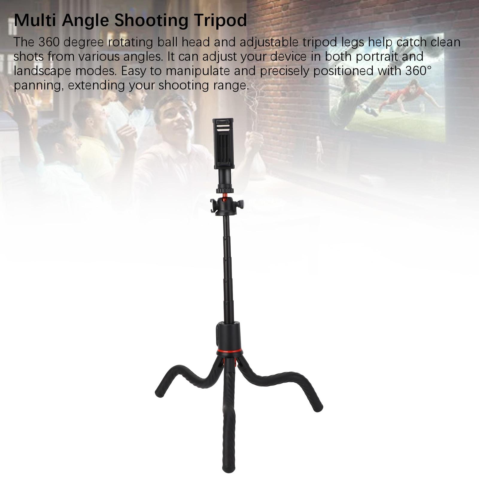 

Octopus Bluetooth Selfie Stick Tripod с дистанционным управлением, вращающийся на 360 градусов, портативный дорожный штатив