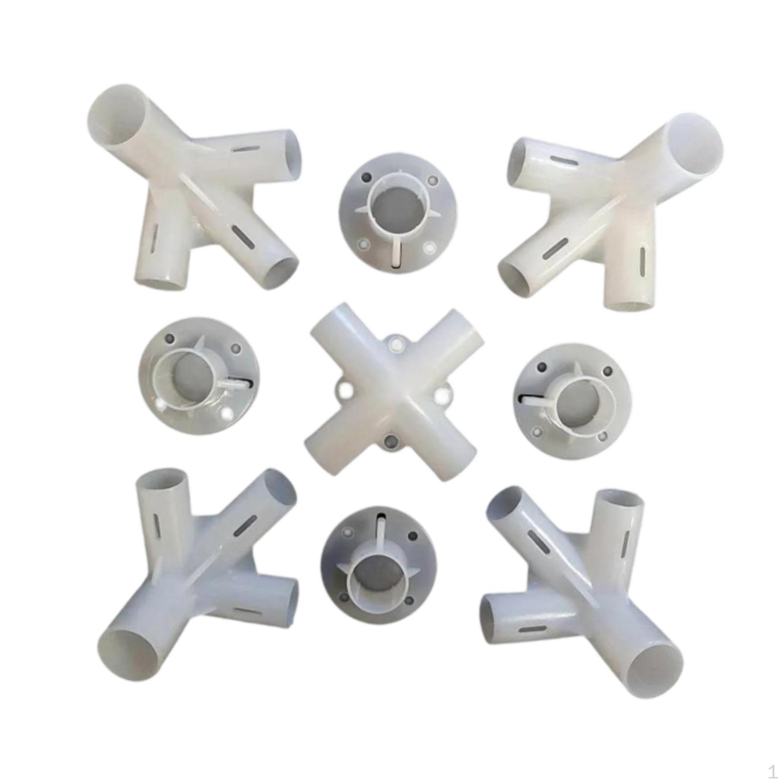 

9x Запасные части Ножки Угловой Центральный Соединитель Легкая Установка Аксессуары Тент Палатка Угол.