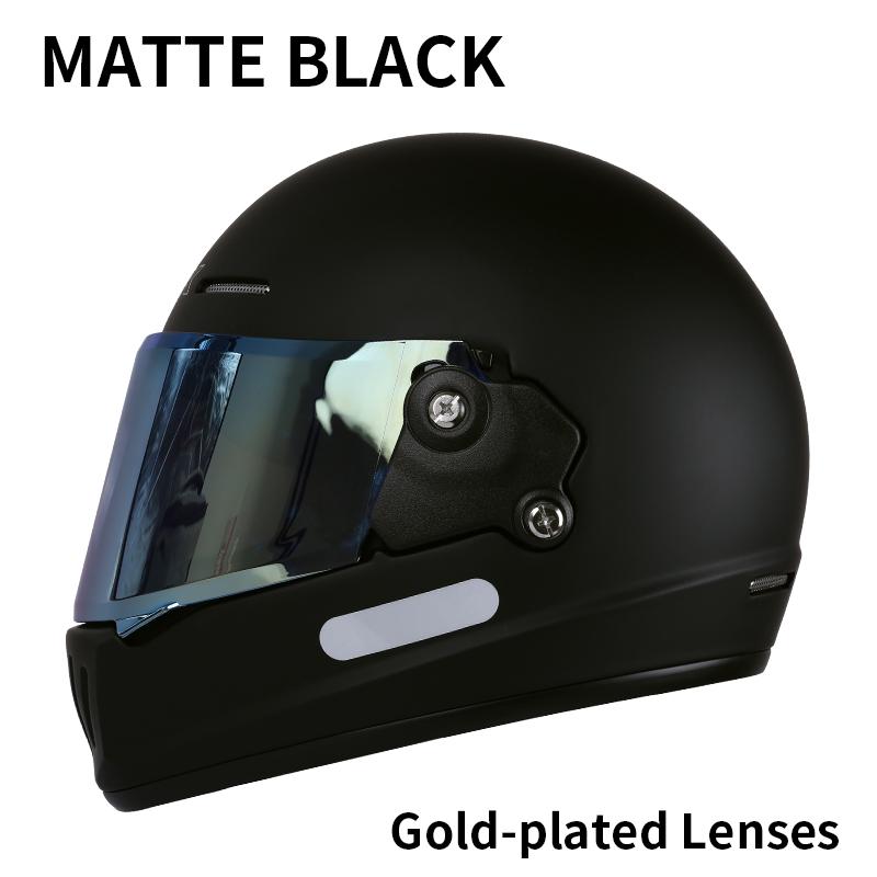 Unisex Retro Full Face Motorcycle Helmet 3C DOT Certified Four Seasons Cruise Multiple Design Options for Men And Women