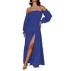 Summer Dresses Women Trendy 2026 Off Shoulder Long Sleeve Maxi Dress Boho Dresses for Women Sundresses for Women
