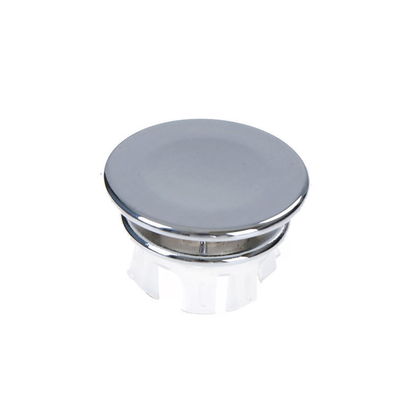 2Pcs Round Overflow Cover Tidy Trim Chrome Bathroom Basin Sink Spare Replacement