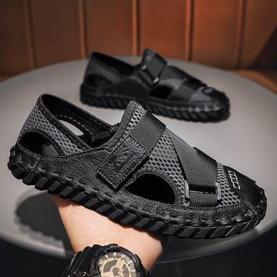 Fashion Flat Sandals Shoes for Men Ventilate Beach Shoes Soft and Comfortable Men's Sandals Indoor and Outdoor Unisex Fashion New