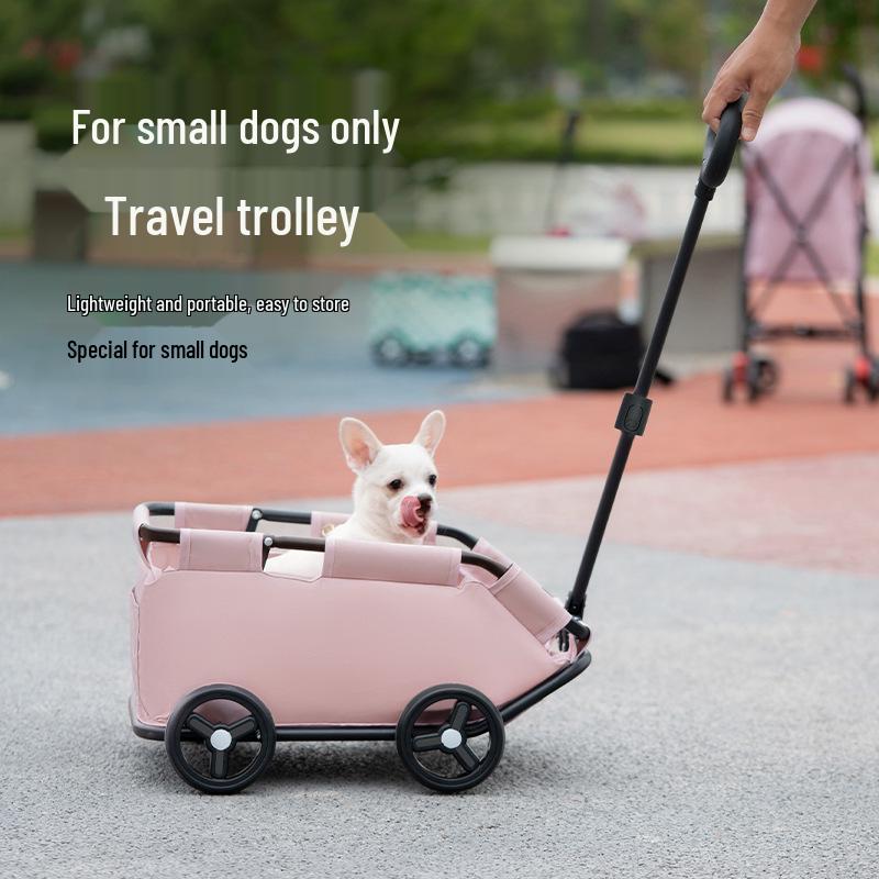 Hafif Katlanabilir Evcil Hayvan Arabası ve Kedi ve Köpekler için Oyun Evi