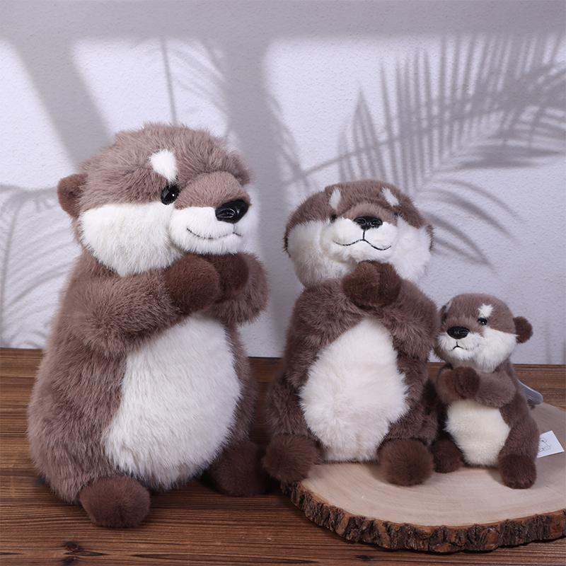 Cute Lazy Otter Animal Plush Toy Sleeping Doll Children's Birthday Gift Pillow Otter Animal Plush Toy