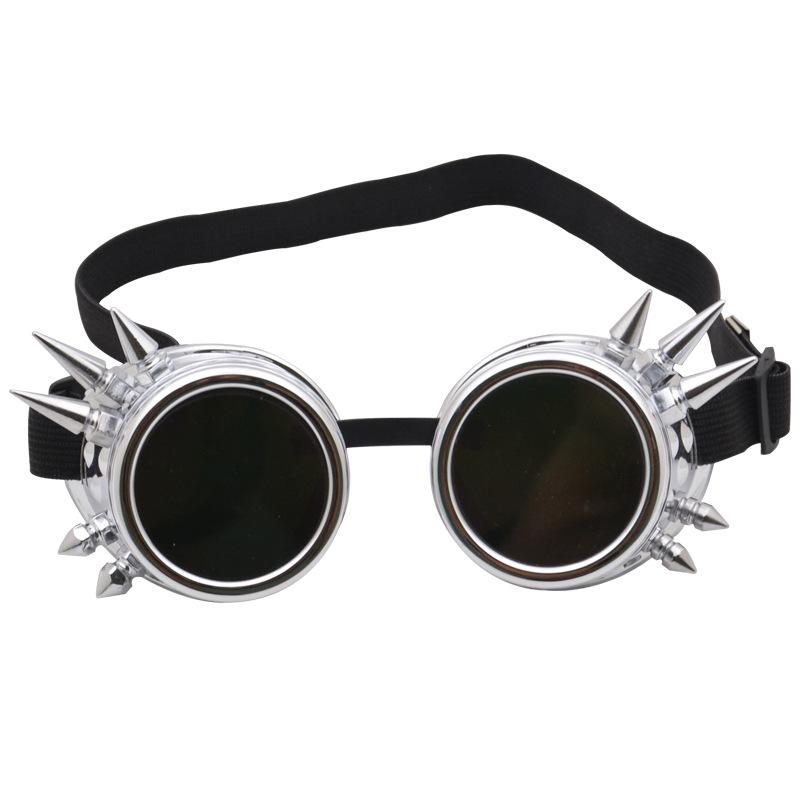 Steampunk helmet with goggles, retro glasses, outdoor sports gothic decoration, windproof protective eyewear, sunglasses