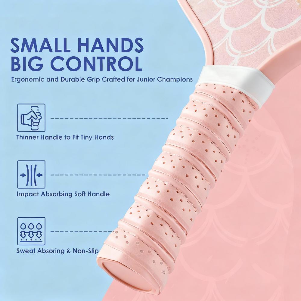 Mermaid Cat Pickleball Paddle Toys with 2 Pickleballs Kids Sports Paddle Toys  Gifts