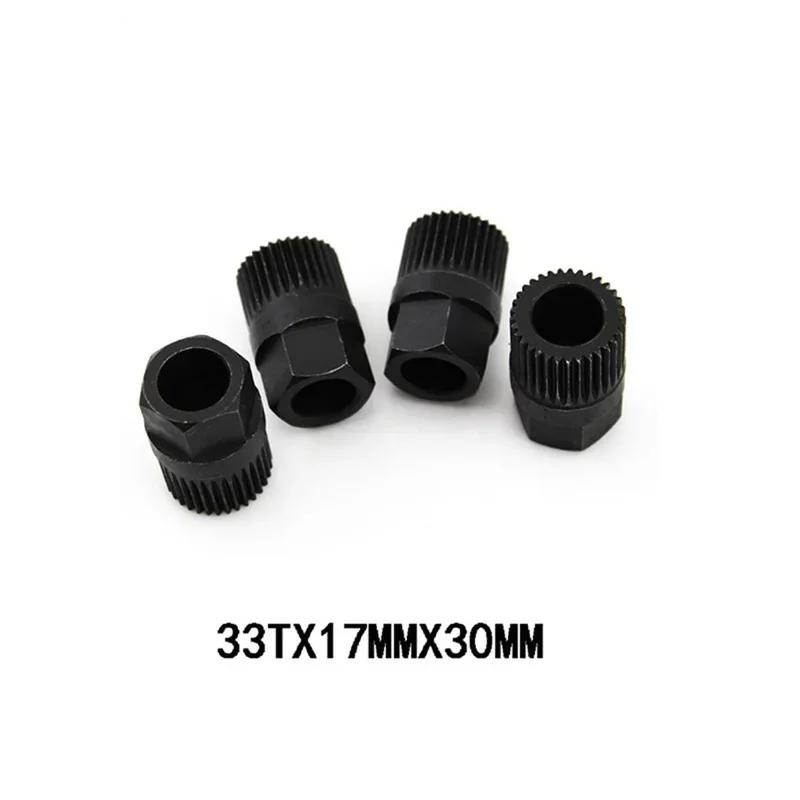 Strumento di Rimozione Puleggia Frizione Alternatore Ruota Libera 33 Spline Strumenti di Smontaggio Manuale Per FORD Per BMW Per Puleggia Frizione a Slittamento Cinghia a V