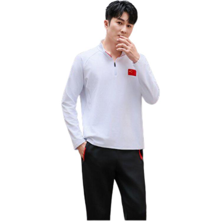 Anta Champion All-Weather Series Fleece Thickened Warm Half-Zip Stand Collar Knitted Sweatshirt Men Sweatshirt Paper-White 152410401-1