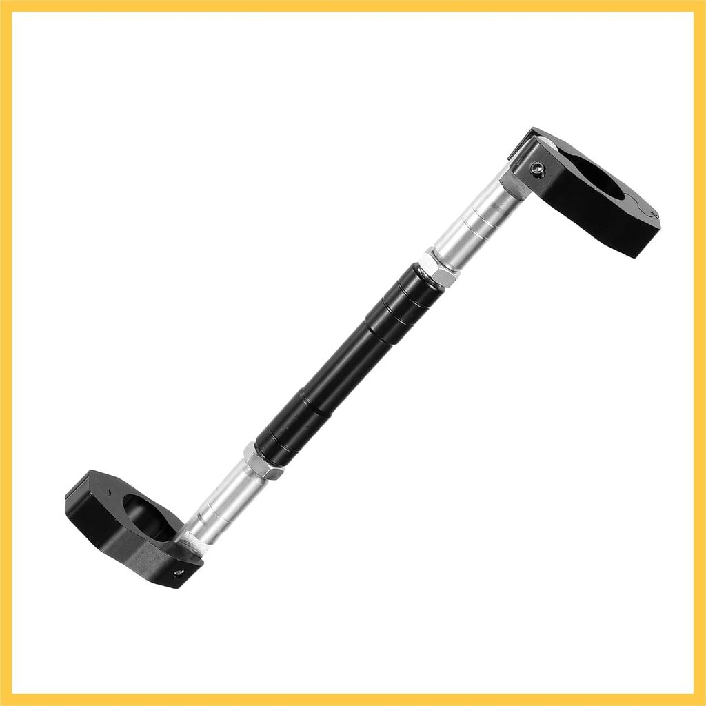 Universal 2 Set 22mm Aluminum Alloy Motorcycle Balance Bar Crossbar Handlebar Motorbike Reinforce Lever Accessories Black Auto Replacement Parts