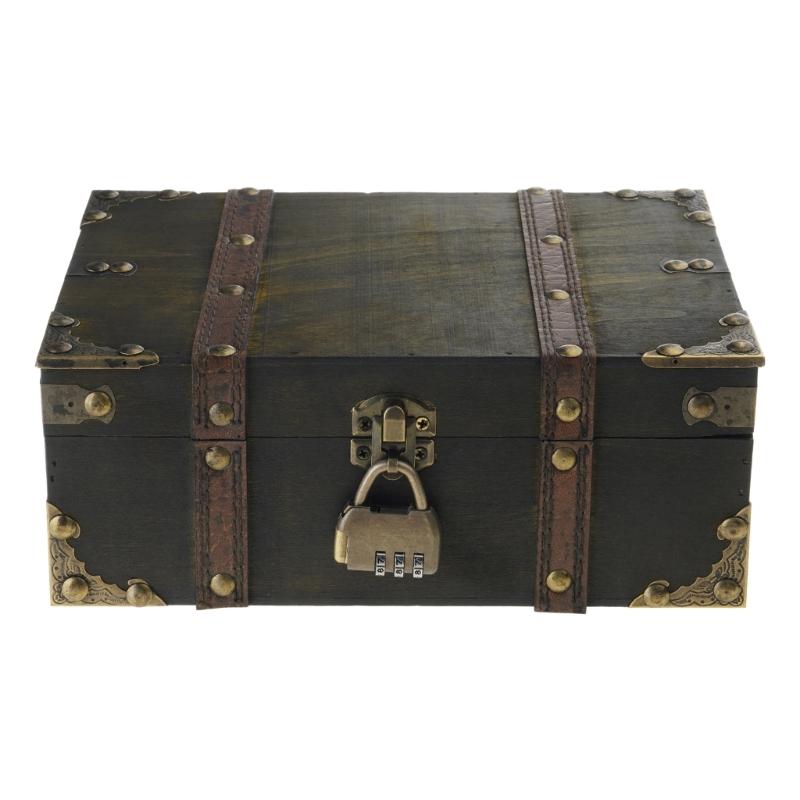 Lockable Wooden Keepsakes Box for Accessories Jewelry Display Organiser for Home Decoration Accessory Storage Container