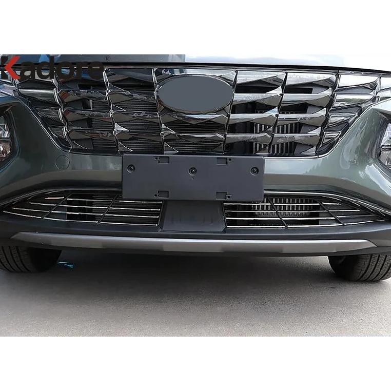 Für Hyundai Tucson NX4 2024 Edelstahl Auto Front unterer Kühlergrill Grills Abdeckung Zierleisten Racing Grillstreifen Zubehör