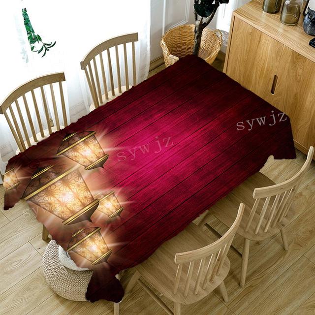 

Ид мусульманский фестиваль украшения скатерть аксессуары для дома и кухни ресторан вечерние Рамадан стол пятностойкая скатерть 40x70cm15x27inch