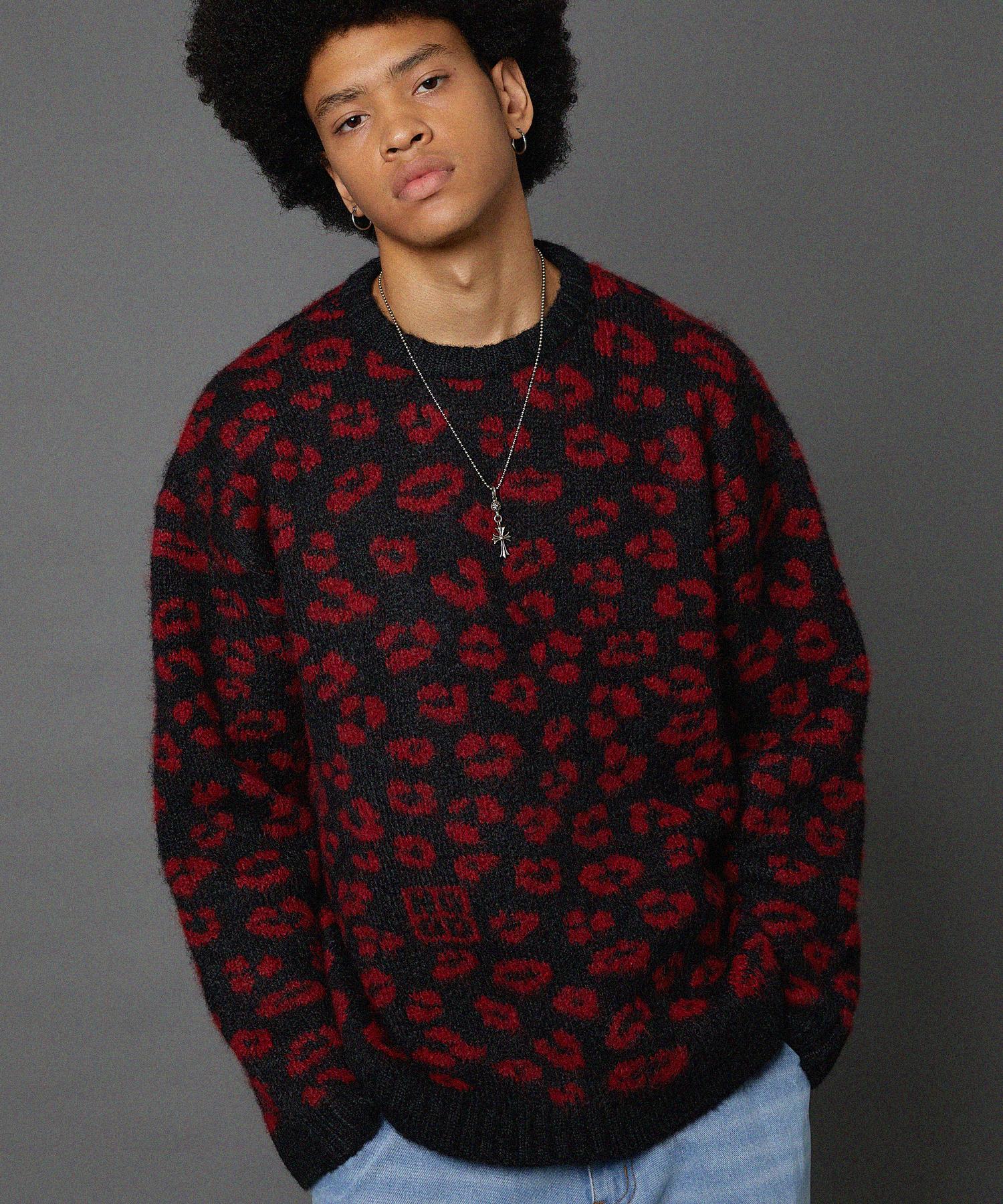 Hoodhood Hd Leopard Hairy Knit Black Black/1