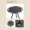 Outdoor Folding Round Table Adjustable Height Small Folding Camping Table
